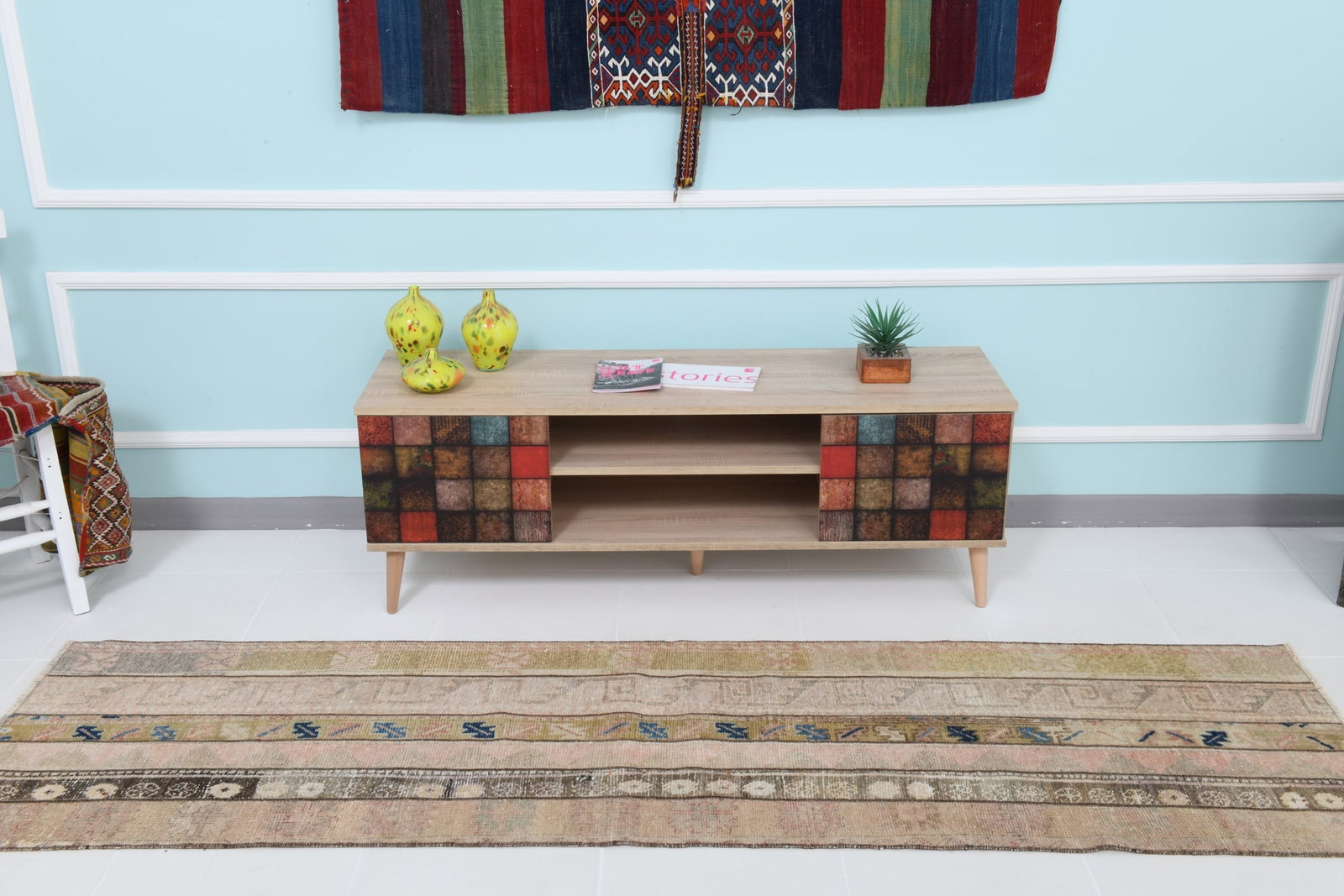 2'3'' x 8'5'' Turkish Vintage Runner Rug - 21361 - 3