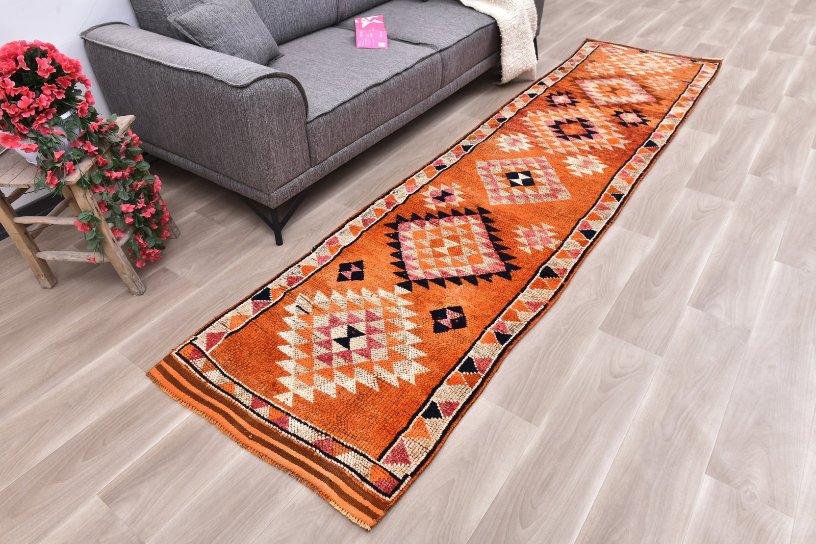 2'9'' x 11'3'' Turkish Vintage Runner Rug - 242316 - 2