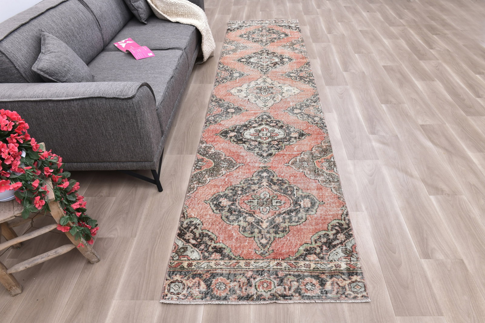 2'11'' x 12'2'' Vintage Wool Runner Rug - 242314 - 3