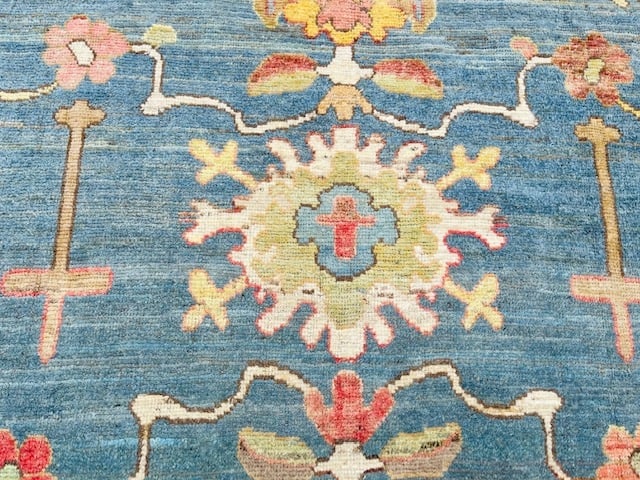 Decorative Vintage Large Turkish Ushak Rug-4871 - 6