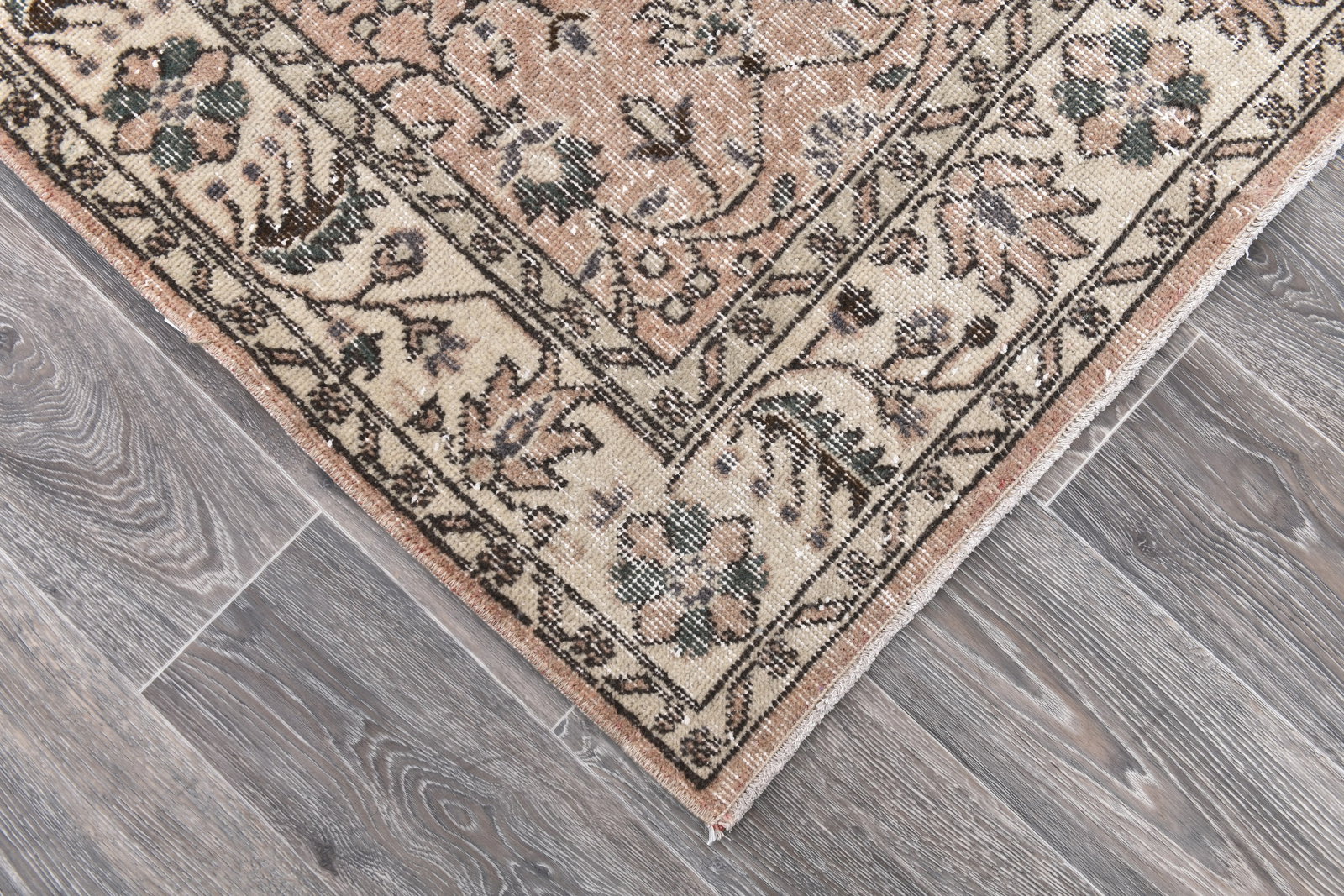 3'8'' x 6'9'' Handmade Vintage Wool Rug - 243982 - 7