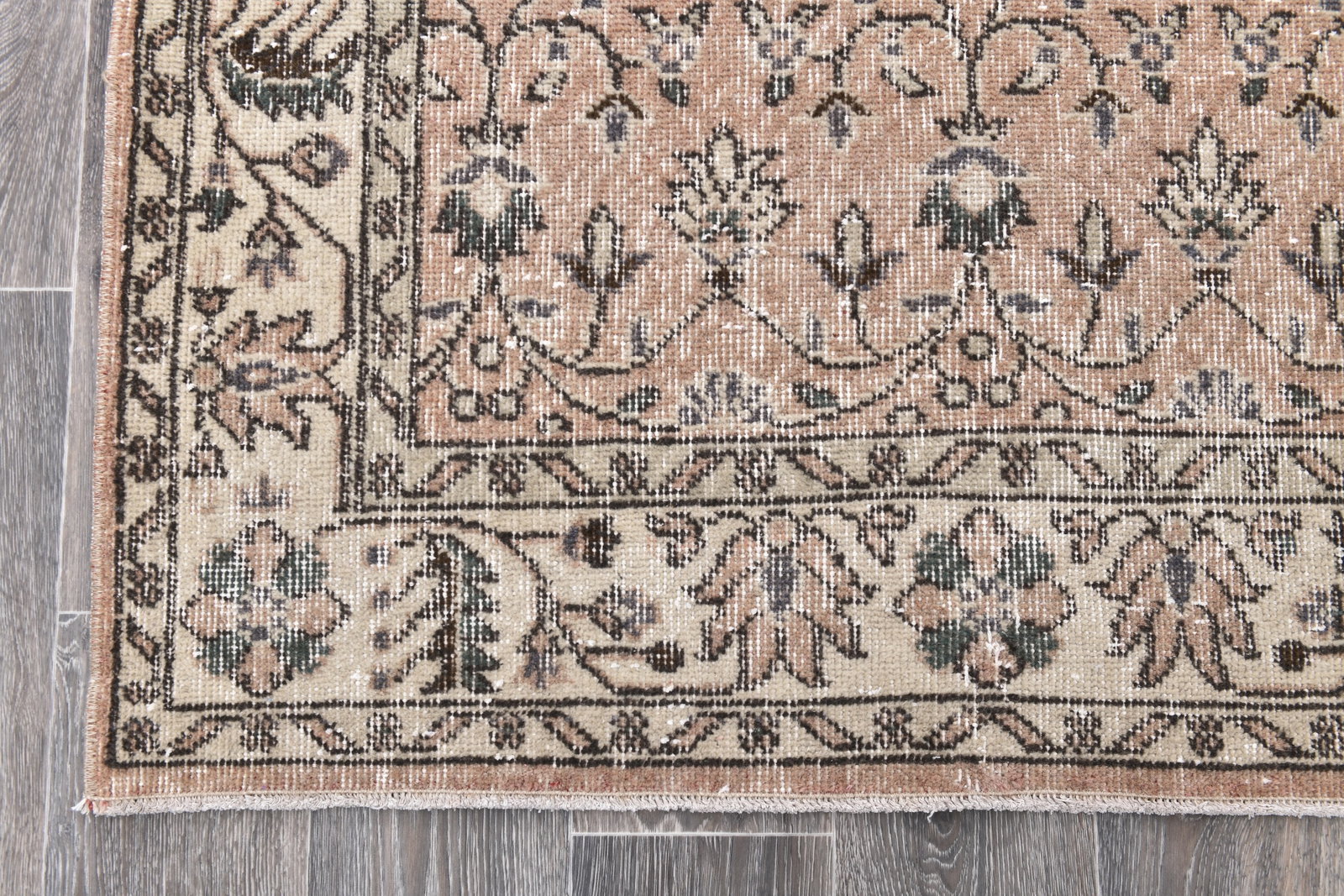 3'8'' x 6'9'' Handmade Vintage Wool Rug - 243982 - 8