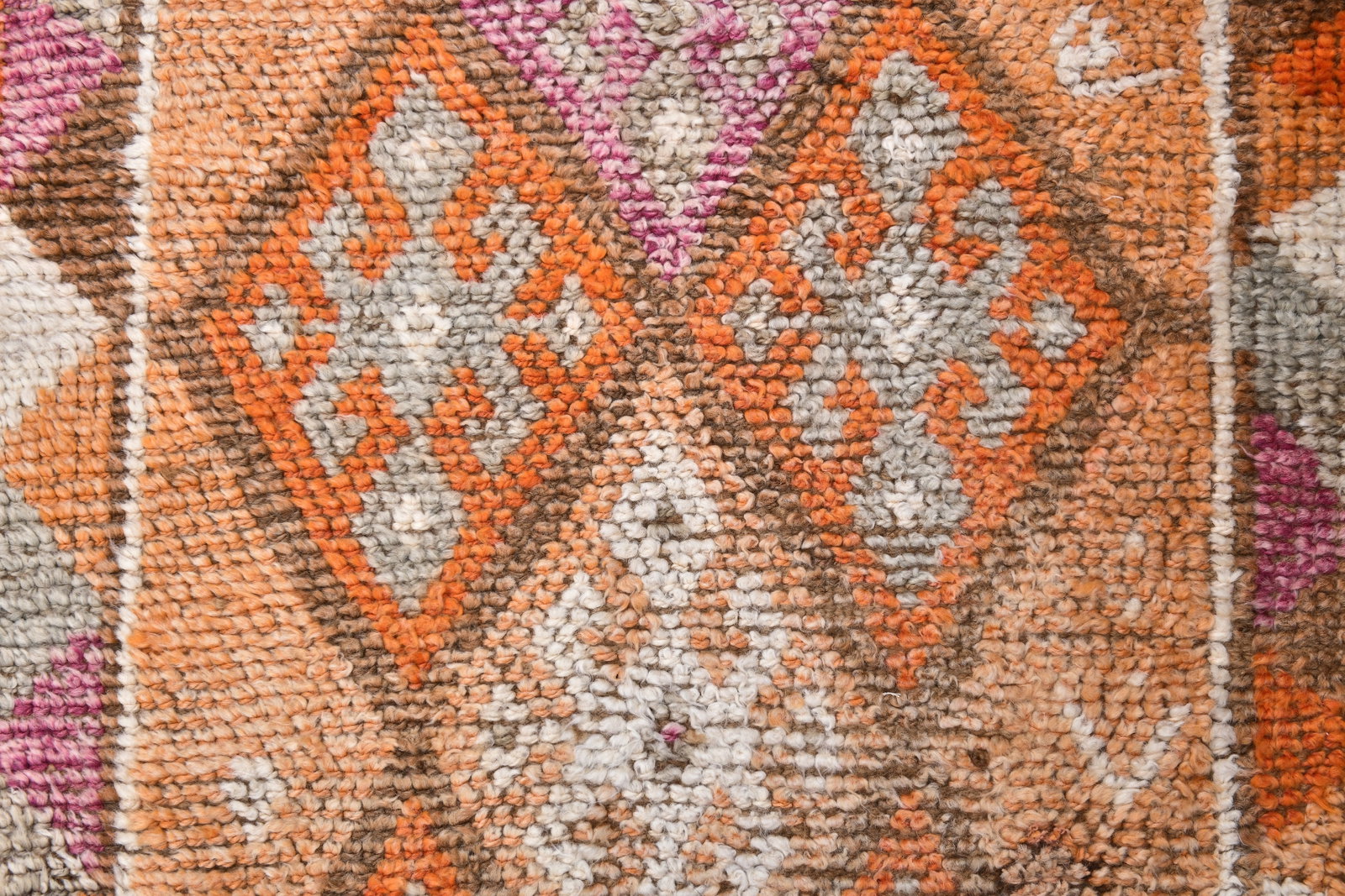 2'5'' x 13'3'' Handmade Vintage Wool Rug - 242509 - 5