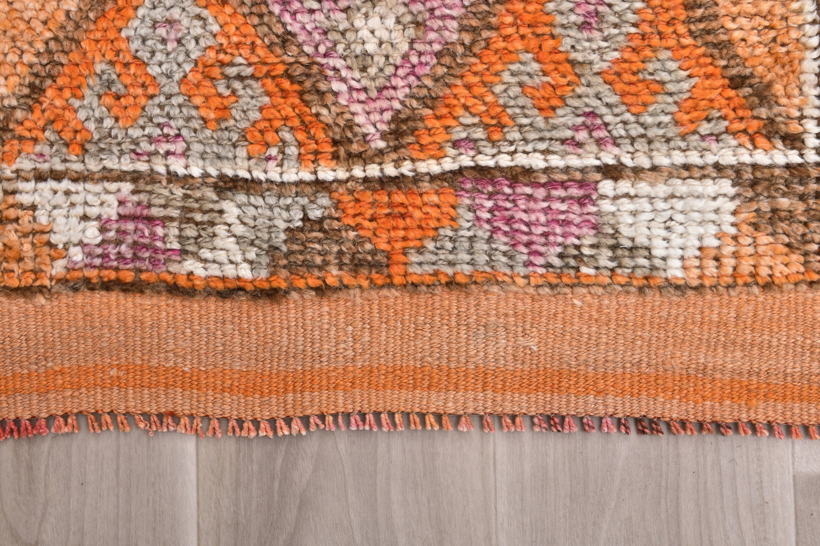 2'5'' x 13'3'' Handmade Vintage Wool Rug - 242509 - 9