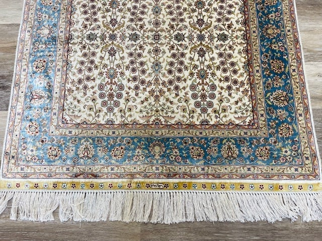Vintage Sign Tabriz design Silk Rug-5298 - 2