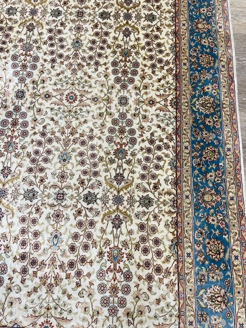 Vintage Sign Tabriz design Silk Rug-5298 - 3