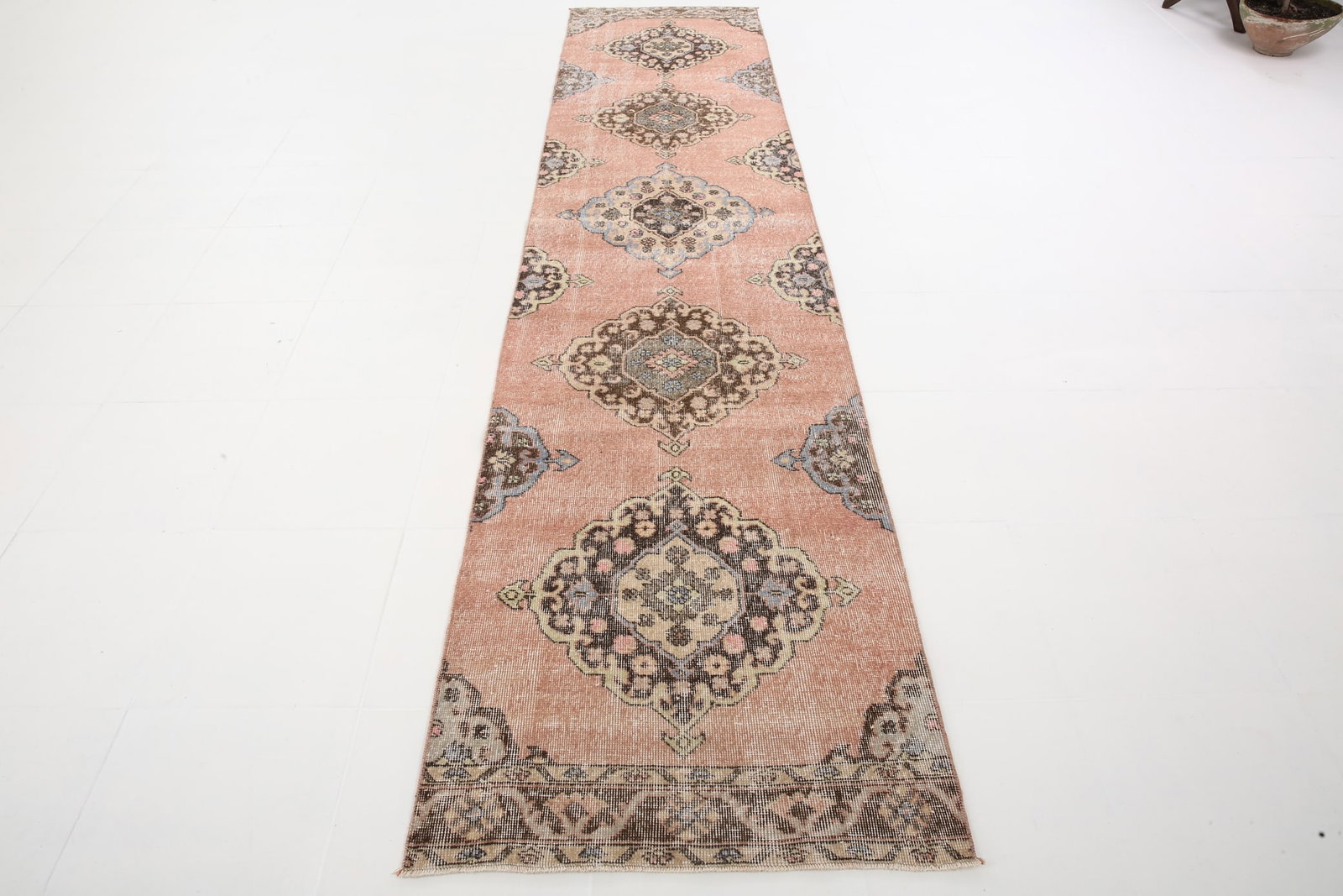 2'9'' x 12'5'' Turkish Vintage Runner Rug - 5457 - 2
