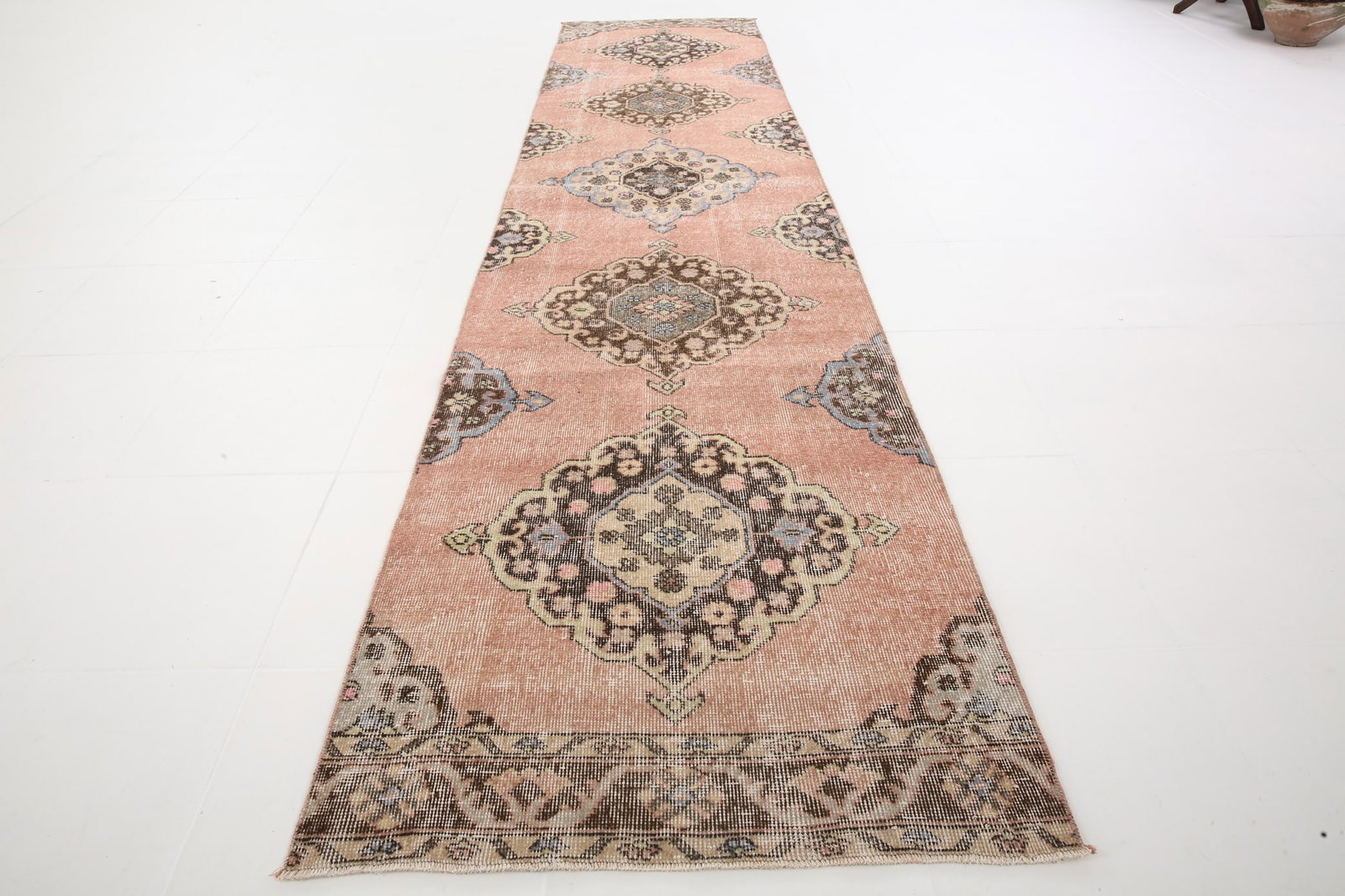 2'9'' x 12'5'' Turkish Vintage Runner Rug - 5457 - 3