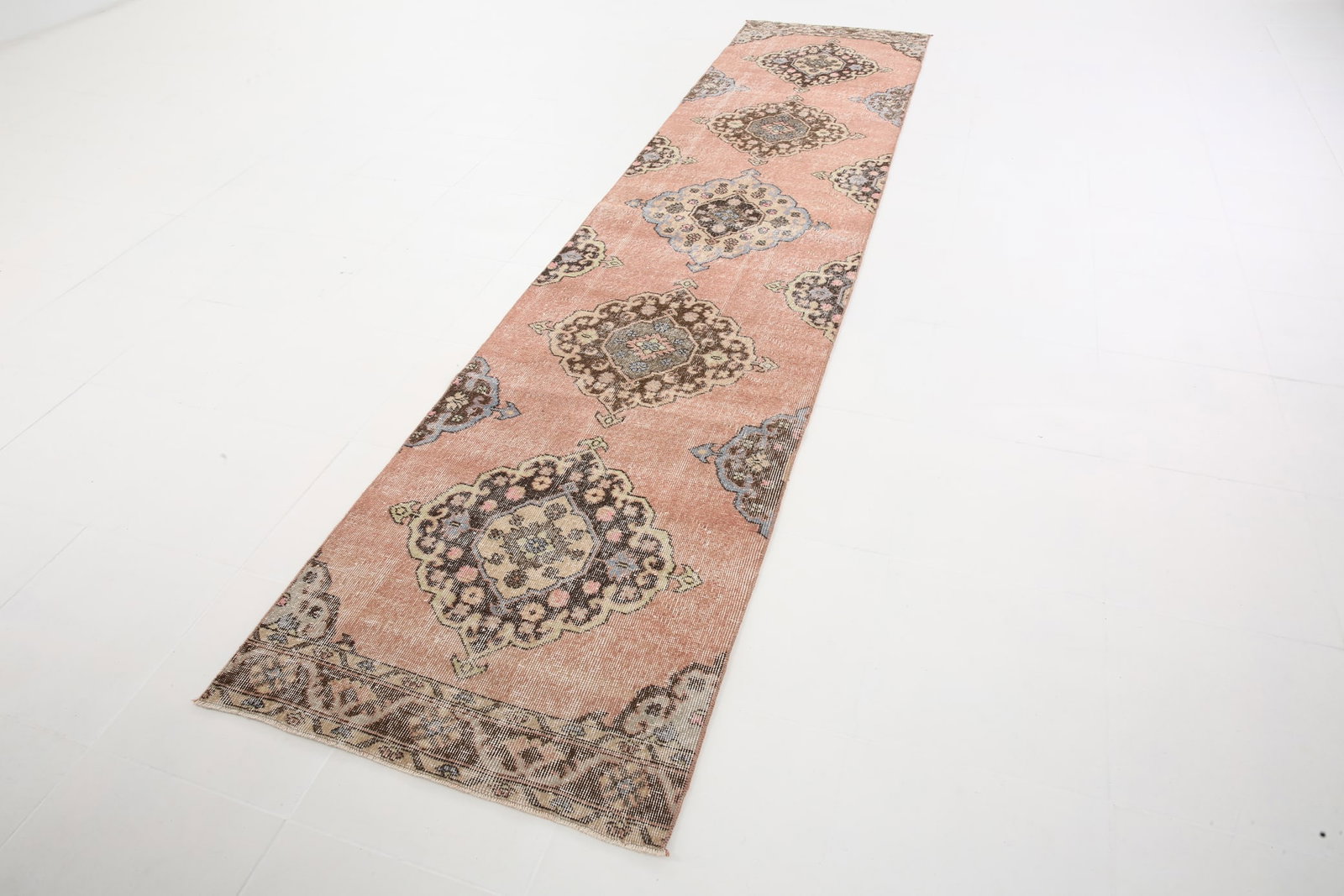 2'9'' x 12'5'' Turkish Vintage Runner Rug - 5457 - 4