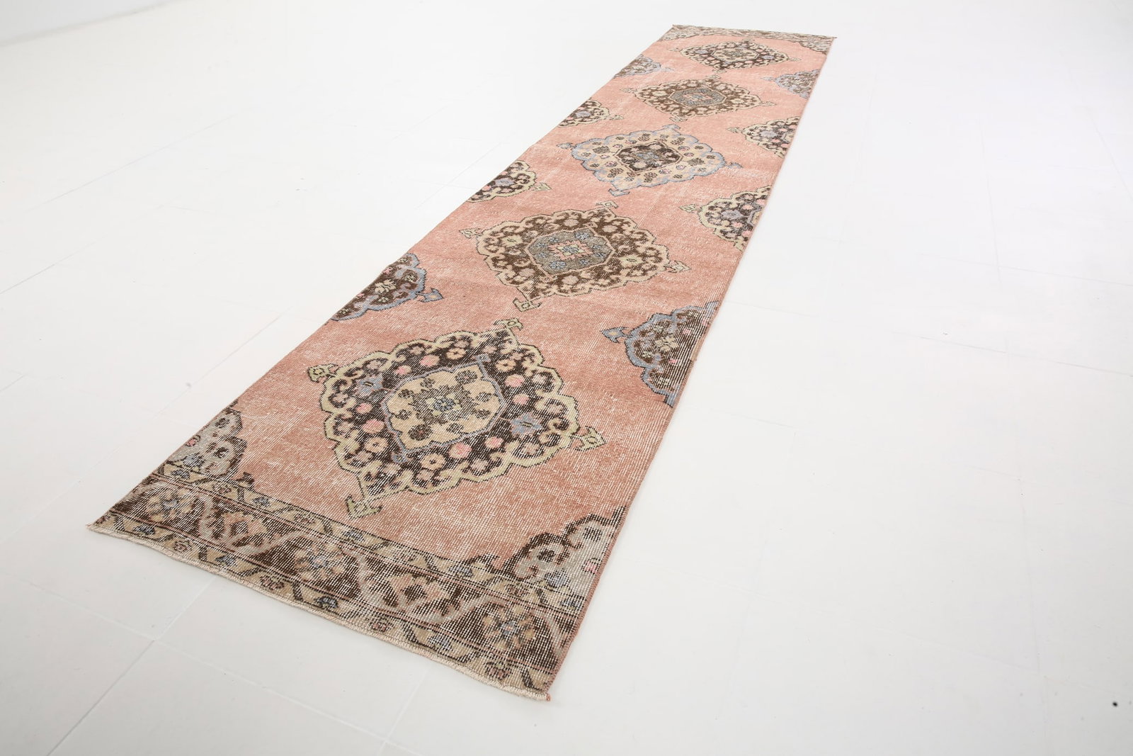 2'9'' x 12'5'' Turkish Vintage Runner Rug - 5457 - 5