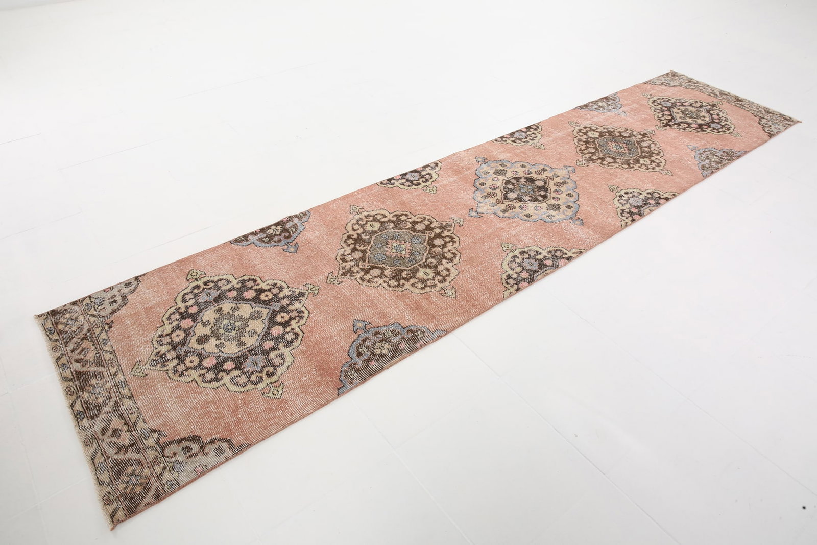 2'9'' x 12'5'' Turkish Vintage Runner Rug - 5457 - 6
