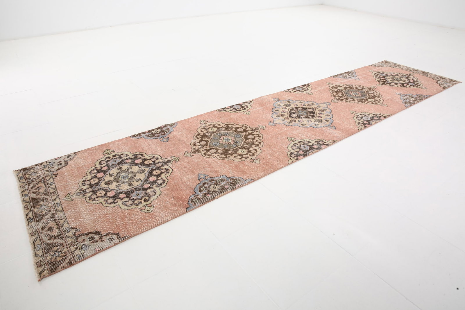 2'9'' x 12'5'' Turkish Vintage Runner Rug - 5457 - 7