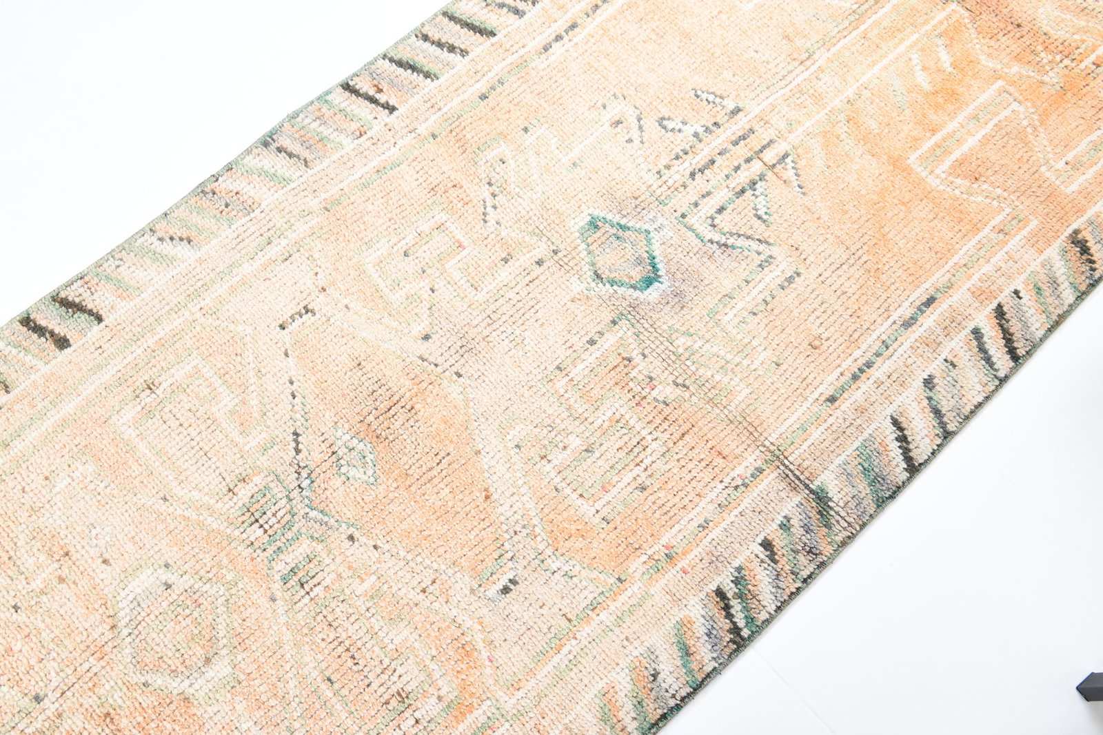 3'2'' x 12'5'' Turkish Vintage Runner Rug - 7306 - 7