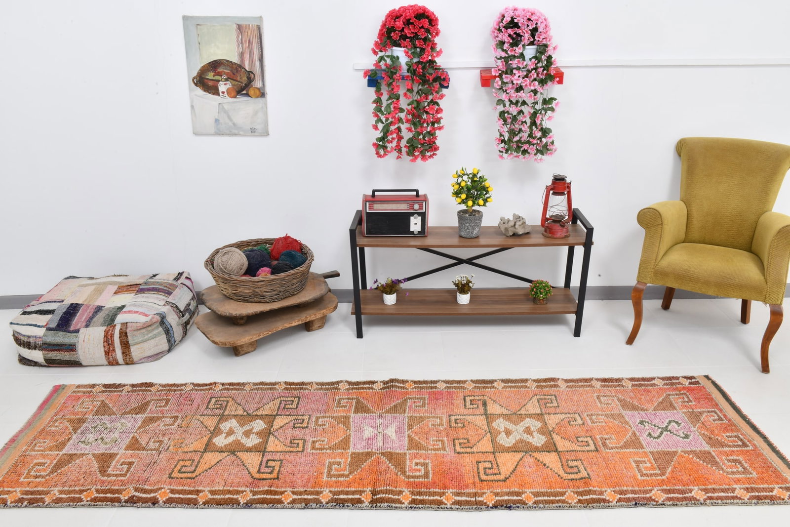 2'9'' x 9'10'' Unique Handmade Vintage Rug - 22000 - 3