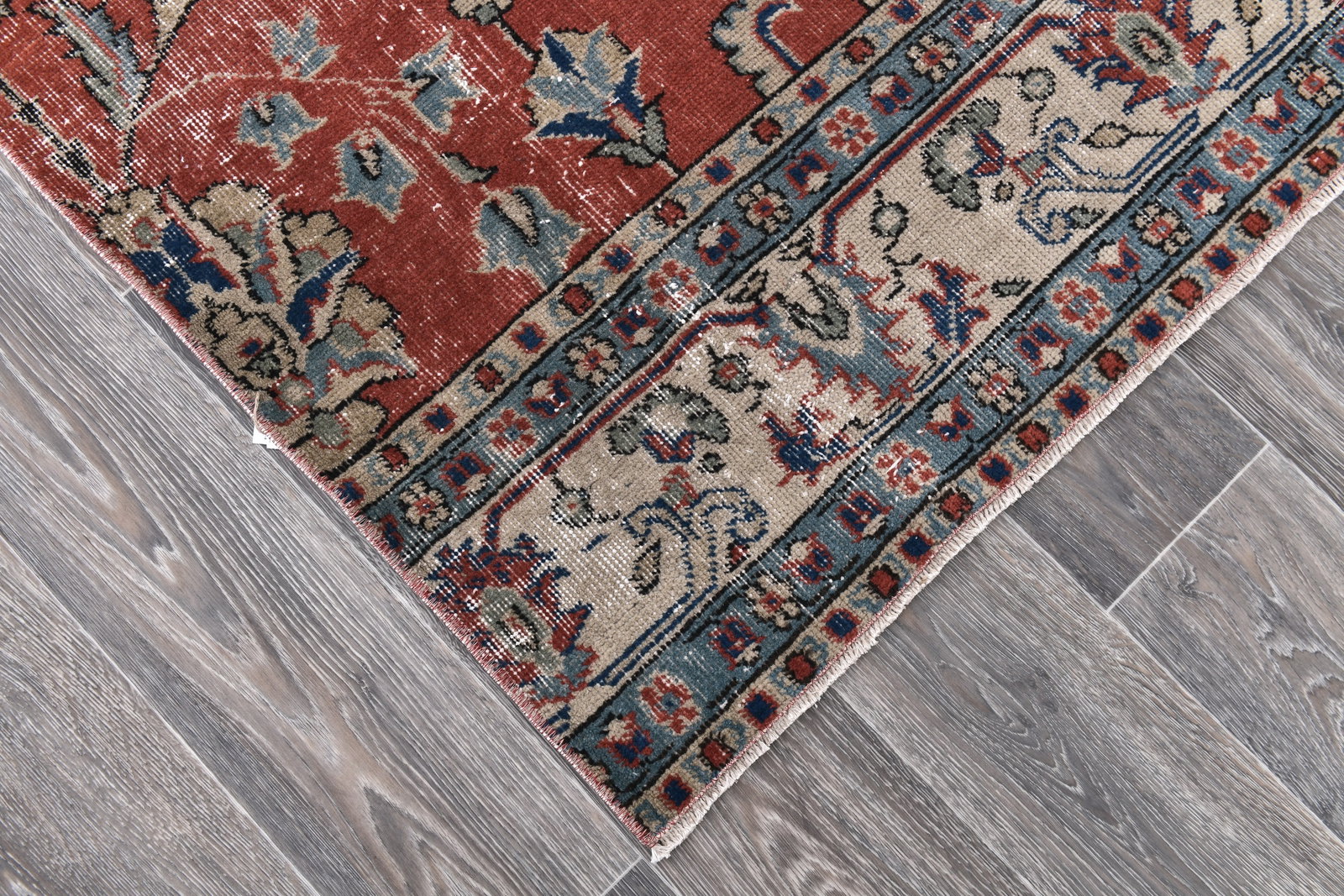 2'7'' x 10'7'' Handmade Vintage Wool Rug - 243967 - 7