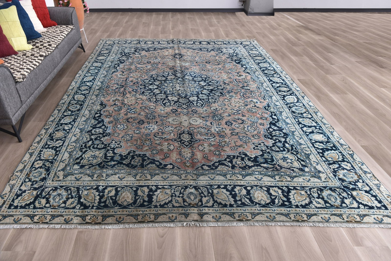 9'0'' x 12'2'' Turkish Vintage Runner Rug - 25023 - 3