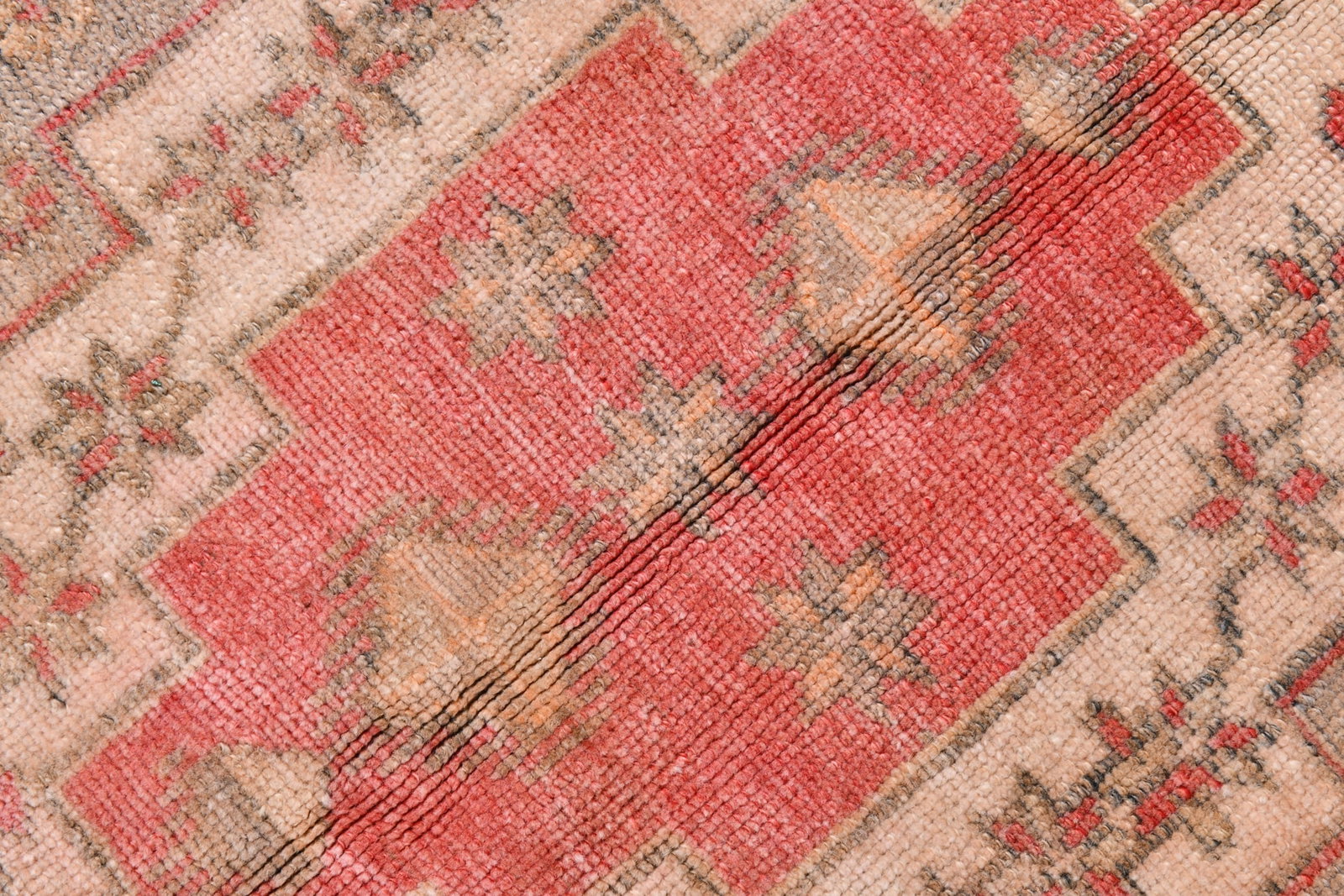 5'3'' x 12'1'' Handmade Vintage Wool Rug - 21049 - 7