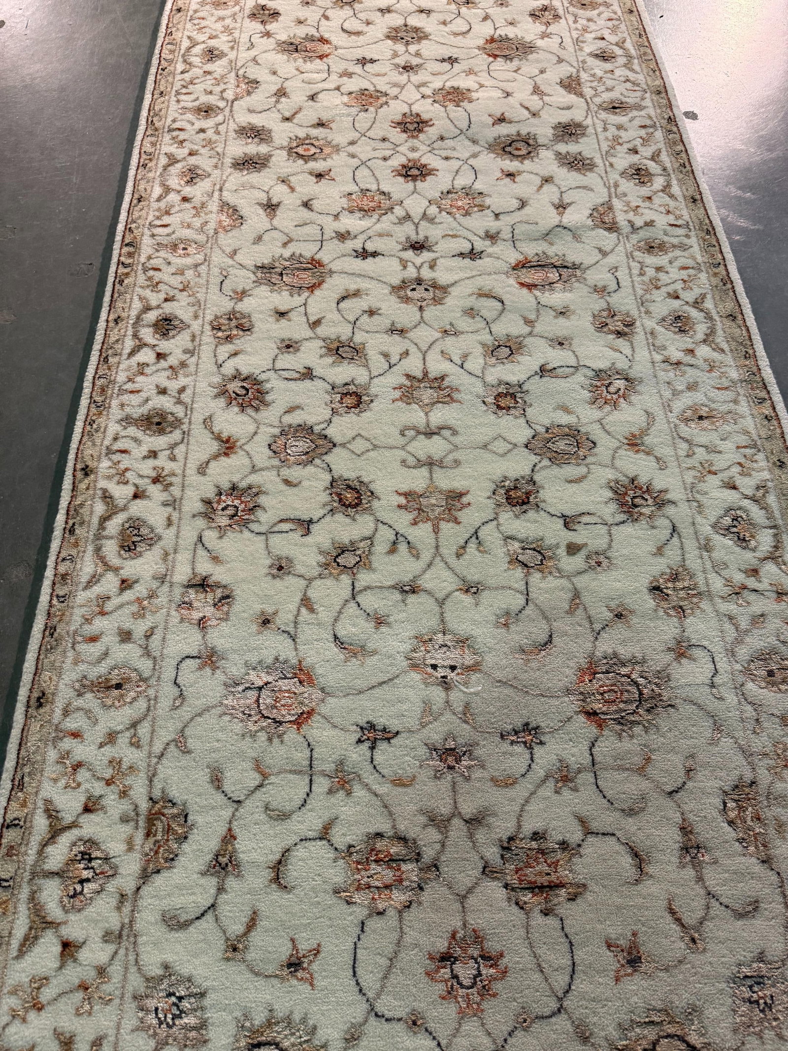 Exquisite Silk and Wool Persian Runner 2.8x12 - 2