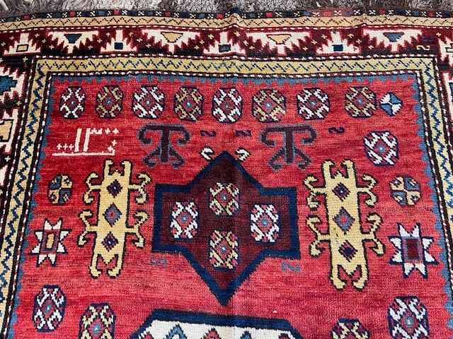 Early Dated 1882 Kazak Caucasian Rug-5057 - 4