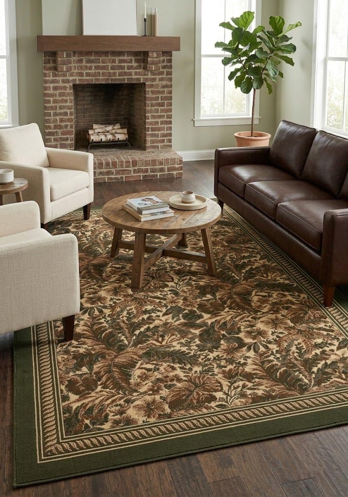 Multicolored Floral 6X9 Modern Machine-Made Rug - 2