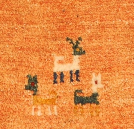 PERSIAN SHIRAZ RUG 4'6" x 5'4" - 3