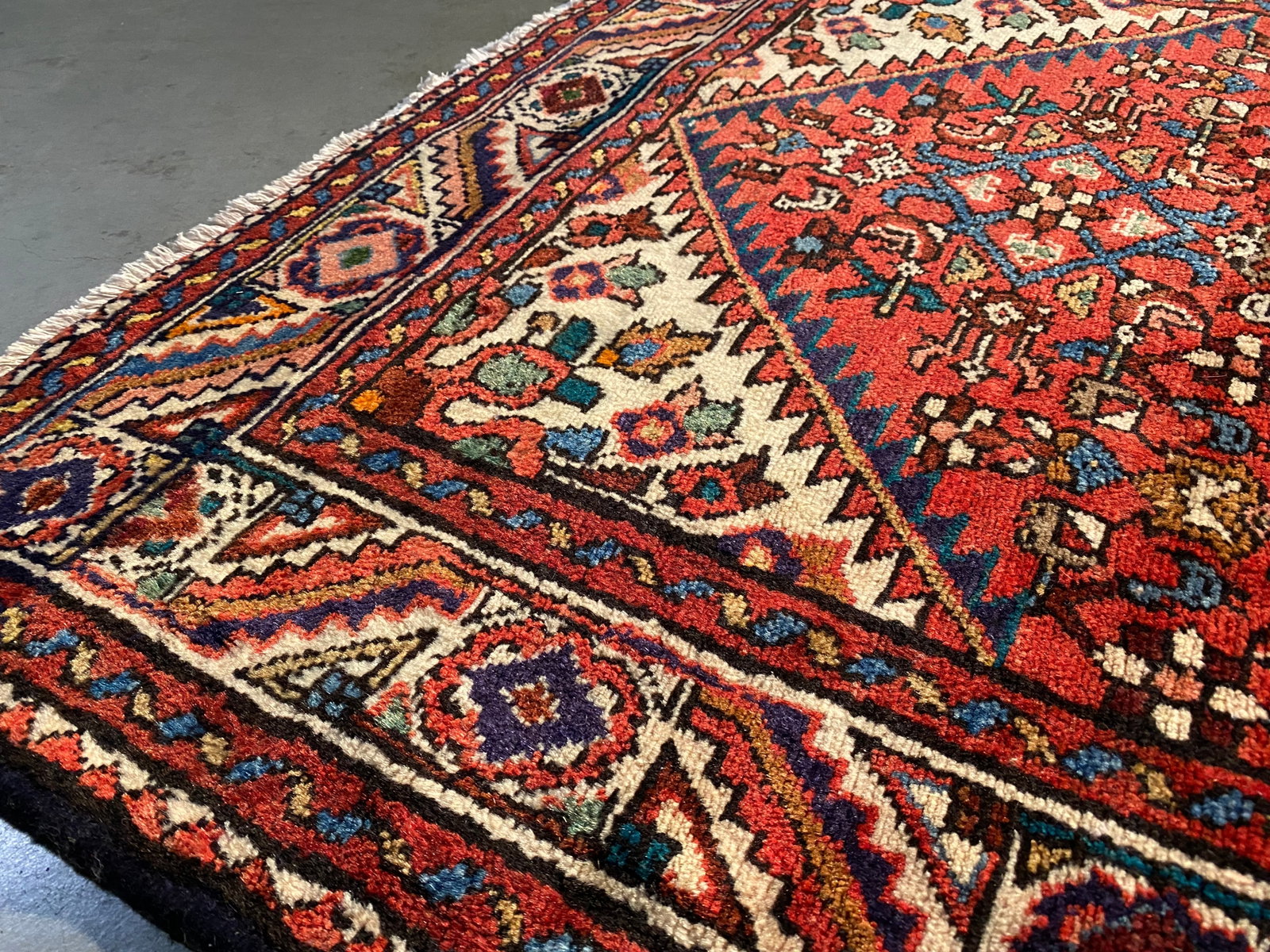 MAGNIFICENT PERSIAN HAMEDAN RUNNER 3.5x10.1 - 7