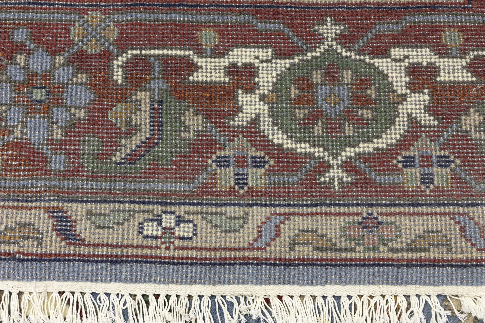 Light Blue Floral 9X12 Heriz Serapi Oriental Rug - 19