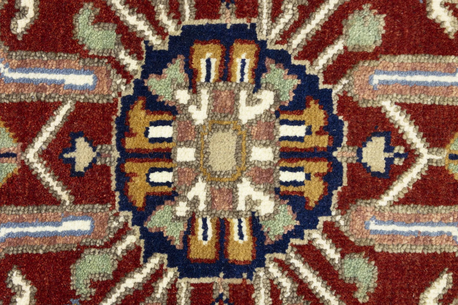Light Blue Floral 9X12 Heriz Serapi Oriental Rug - 9