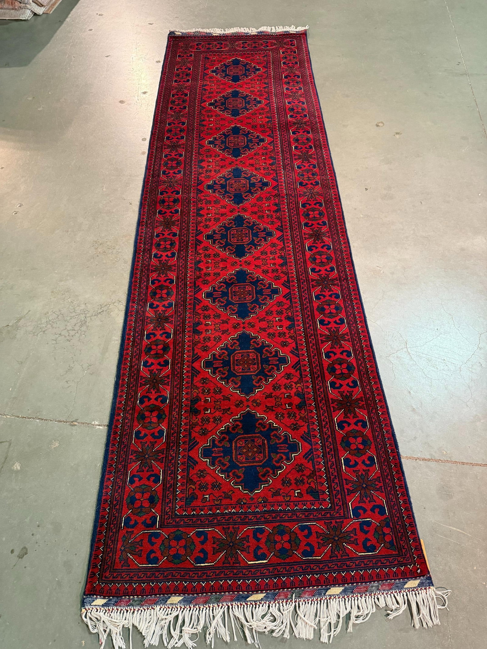 Stunning Afghan Runner 2.9x10' - 2