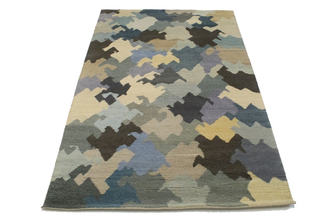 Multicolored Abstract 7X10 Indo-Gabbeh Oriental Rug - 3