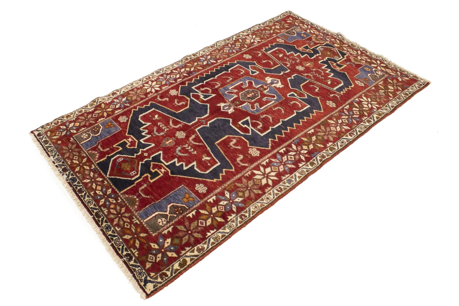 Taupe Floral 4X6 Peshawar Pakistan Rug - 5