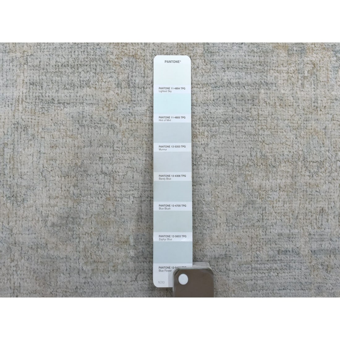 Hand Knotted Gray Stone Wash Peshawar Extra Soft Wool Oriental Rug - 4