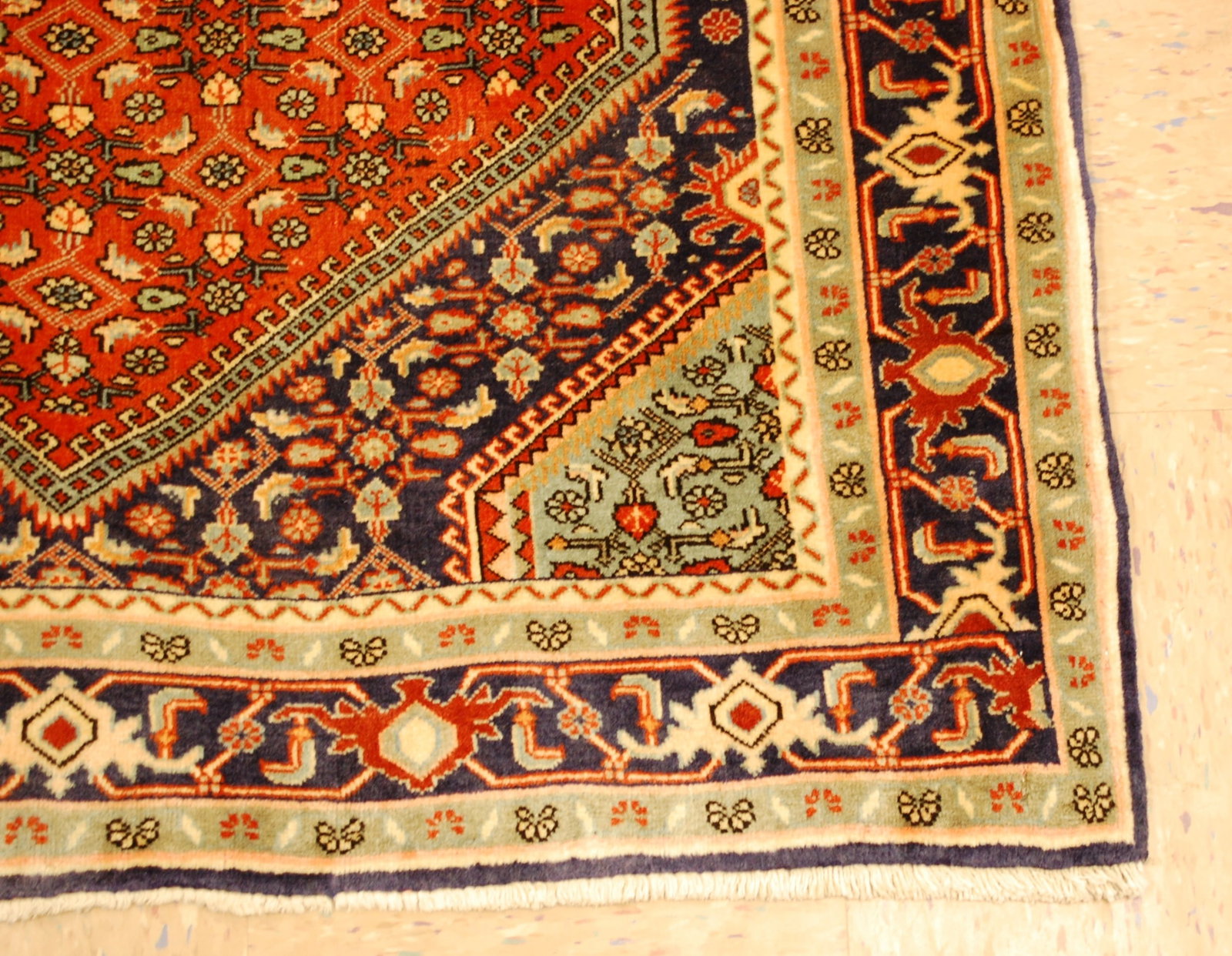 PERSIAN BIJAR RUG 3' 8" X 5'7" - 2