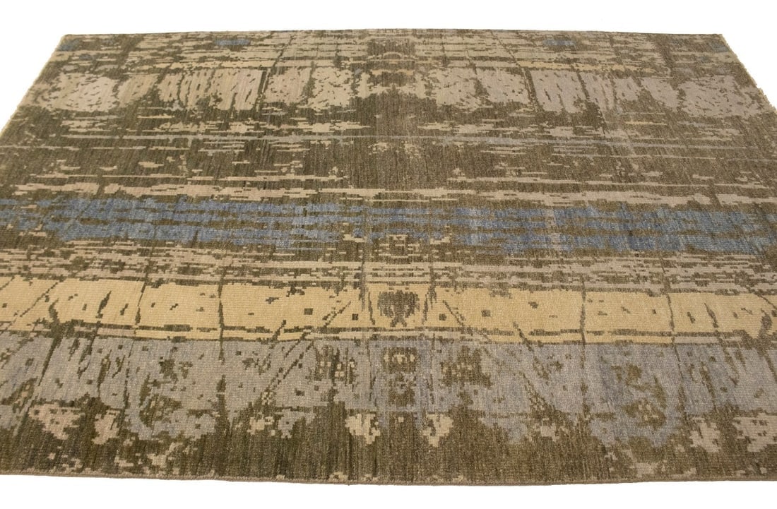 Multicolored Abstract 6X9 Modern Rug - 7