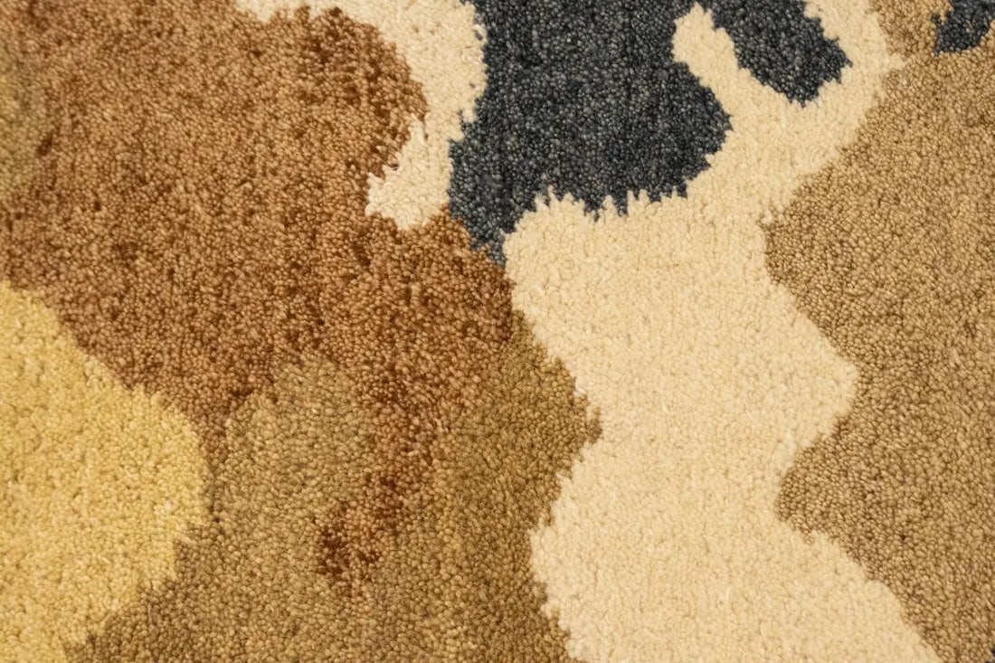 Multicolored Abstract 6'5X9'9 Indo-Gabbeh Oriental Rug - 8