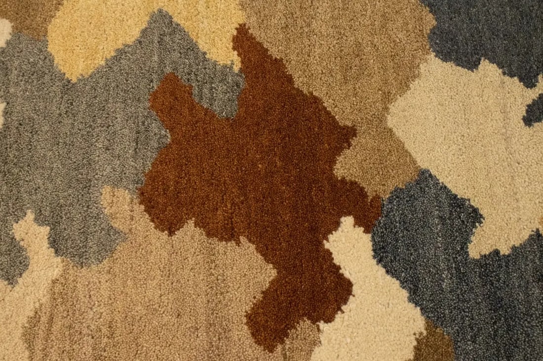 Multicolored Abstract 6'5X9'9 Indo-Gabbeh Oriental Rug - 9