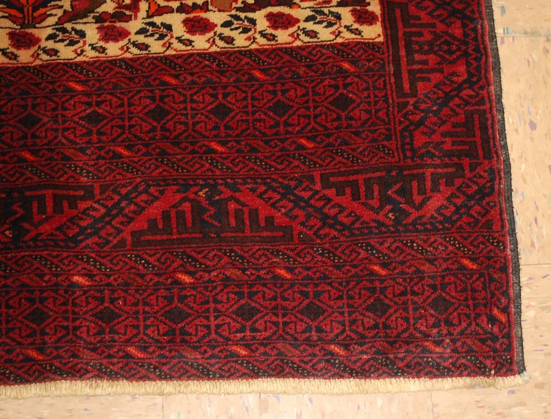 PERSIAN BALOUCHI RUG 3.9x7.7 - 2