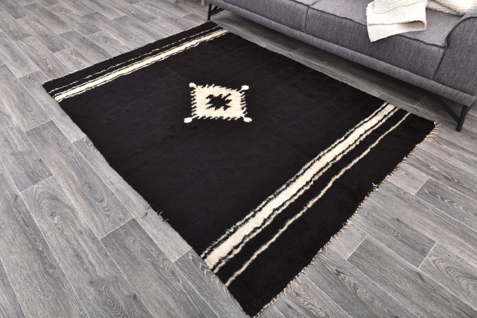 4'11'' x 6'11'' Turkish Handmade Kilim Rug - 33482 - 2