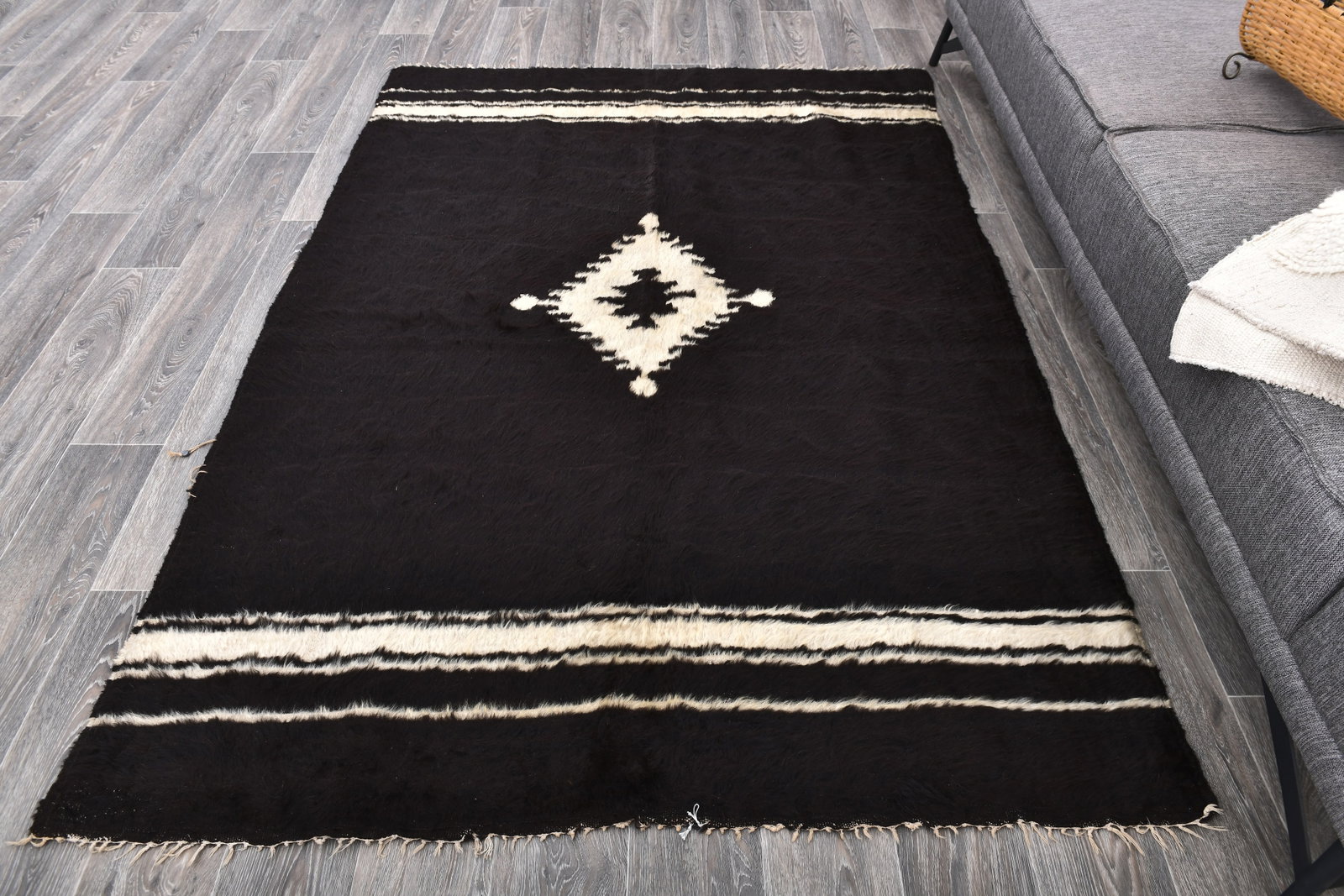 4'11'' x 6'11'' Turkish Handmade Kilim Rug - 33482 - 3