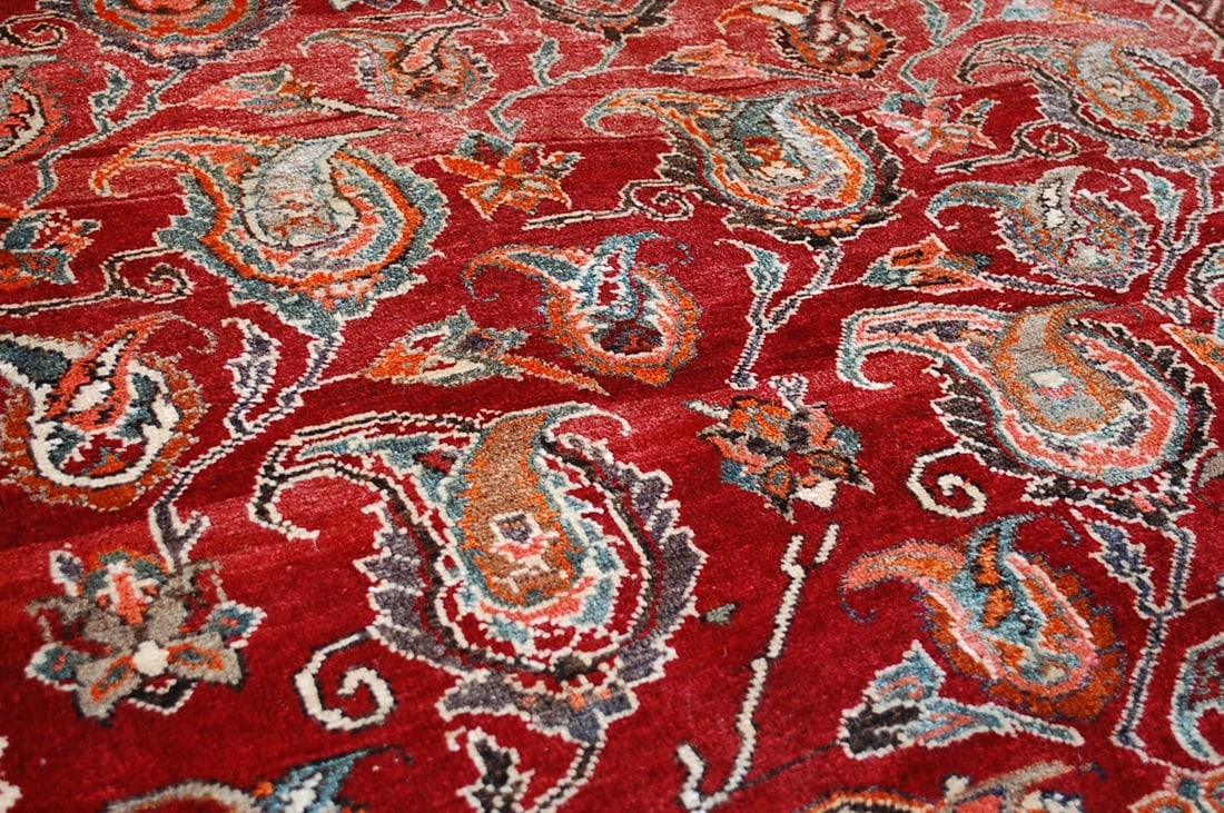 c1930s ANTIQUE RARE PRSIAN SHRAZ QSHKAI RUG 5.3x10.8 COLORFUL_100% FINE WOOL - 7