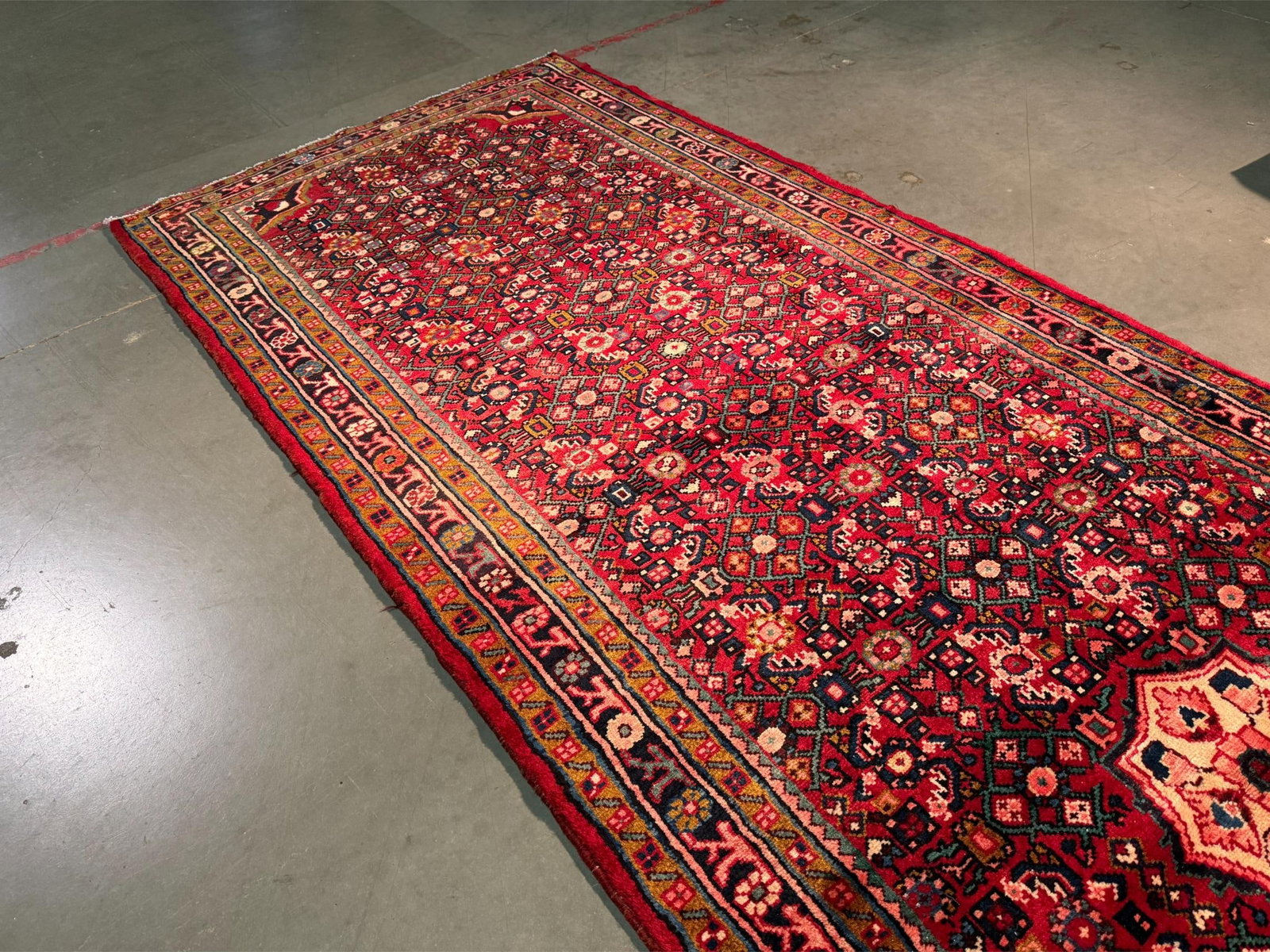 Stunning Persian Hamedan Rug 4x14.2 - 7