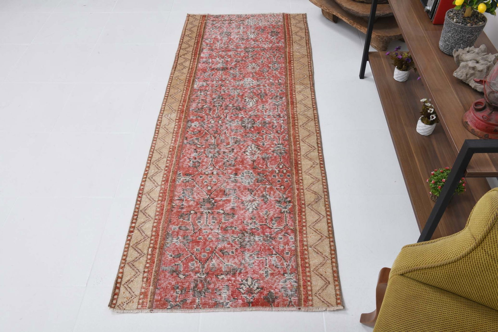 2'6'' x 6'7'' Turkish Handmade Kilim Rug - 21231 - 5