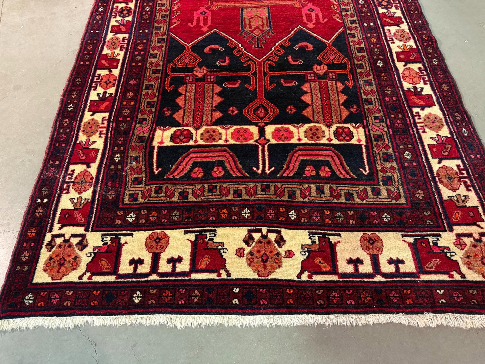 Stunning Persian Hamedan Rug 5x9.7 - 2