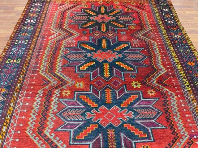 Dated Kazak Caucasian Rug-5221 - 4