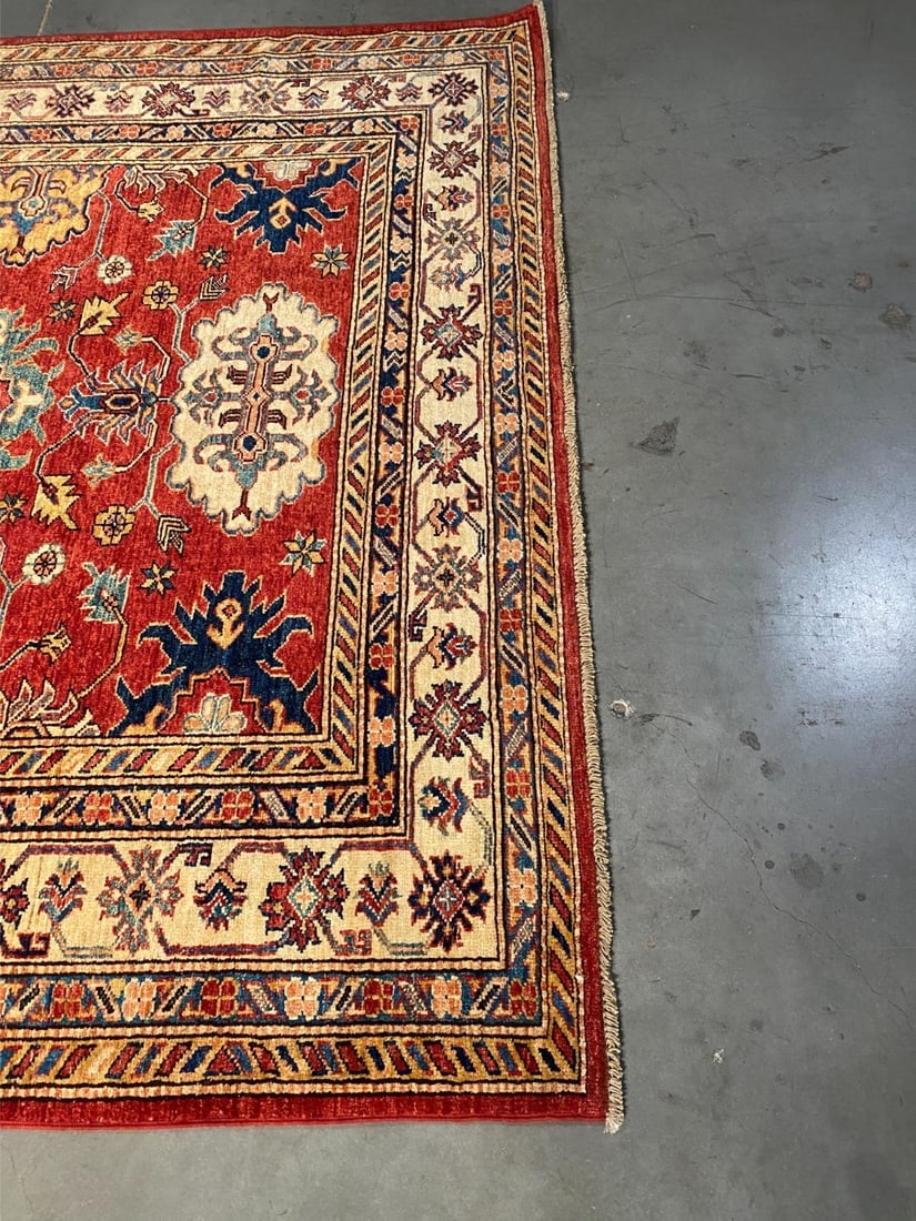Exquisite Fine Super Kazak Rug 5.6x7.3 - 3
