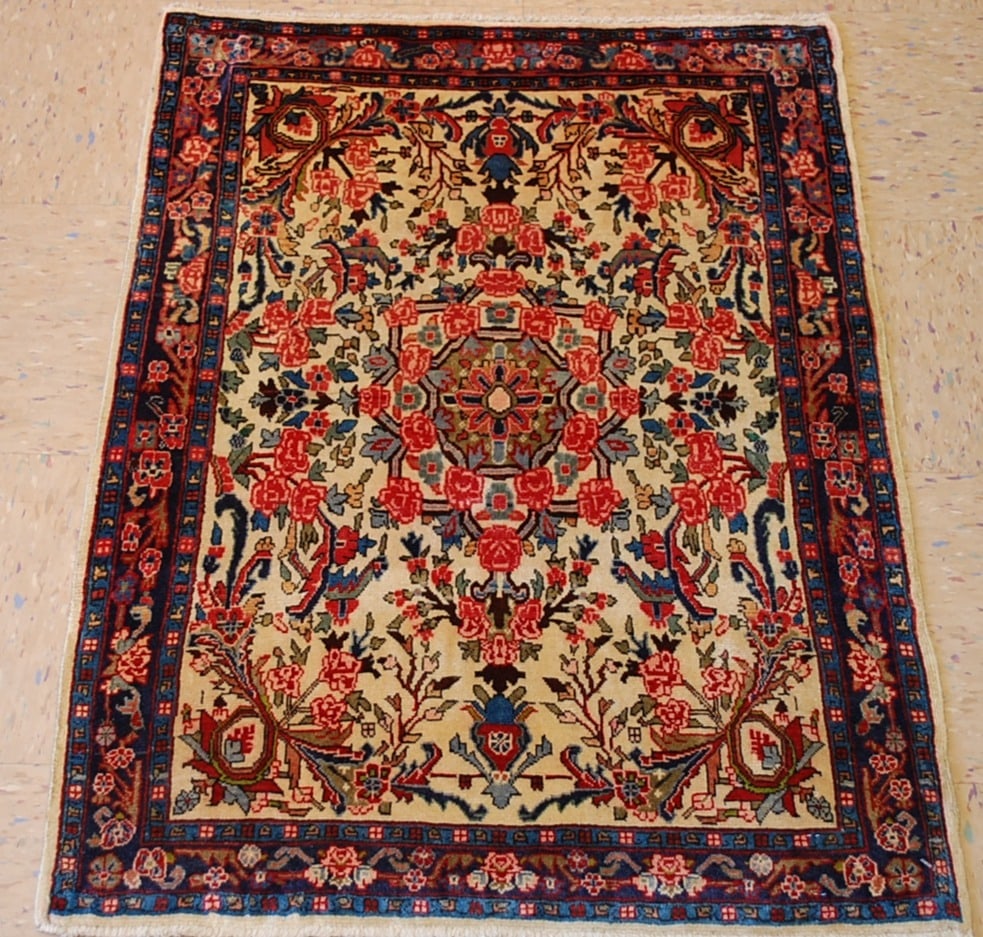 Persian BIJAR RUG 2'6" x 3'4" - 2