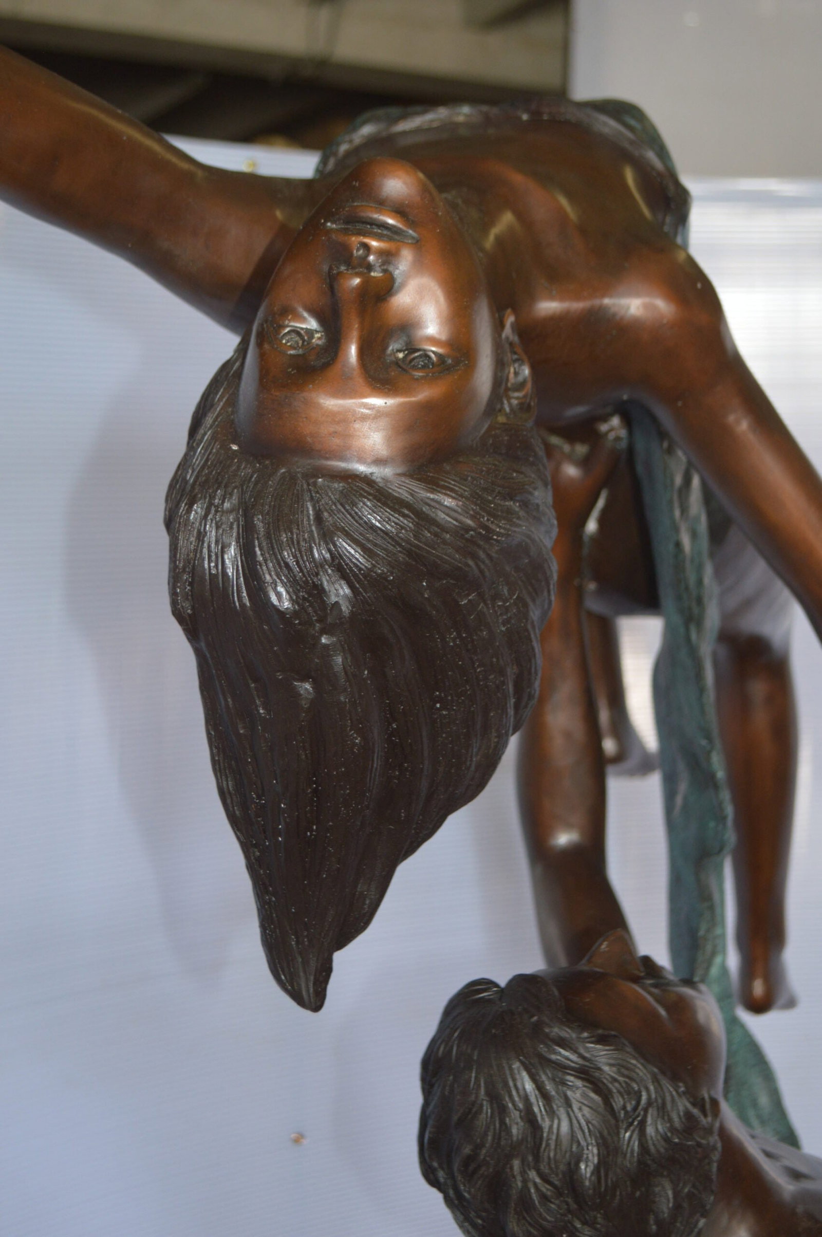 Ballet Man raising Lady Bronze Statue - Size: 54"L x 33"W x 69"H. - 6