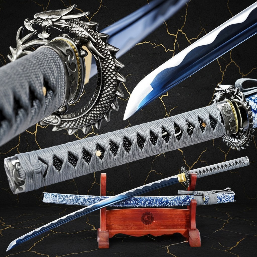 Hand Forged Japanese Katana, High Carbon Steel Sharp Blade, Full Tang Sword: Title:Hand Forged Japanese Katana, High Carbon Steel Sharp Blade, Full Tang Sword Description:This functional Japanese - style katana sword utilizing traditional forging techniques including water