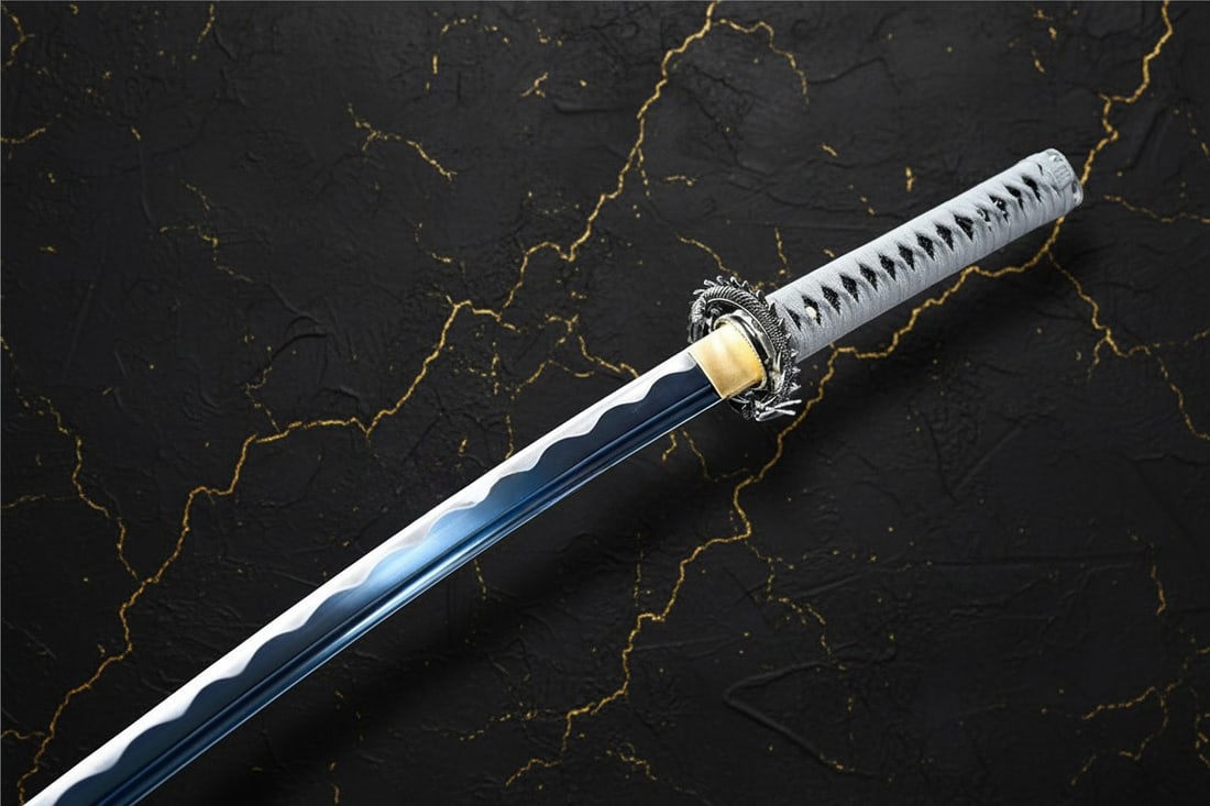Hand Forged Japanese Katana, High Carbon Steel Sharp Blade, Full Tang Sword - 4