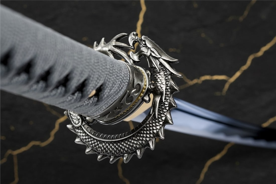 Hand Forged Japanese Katana, High Carbon Steel Sharp Blade, Full Tang Sword - 8